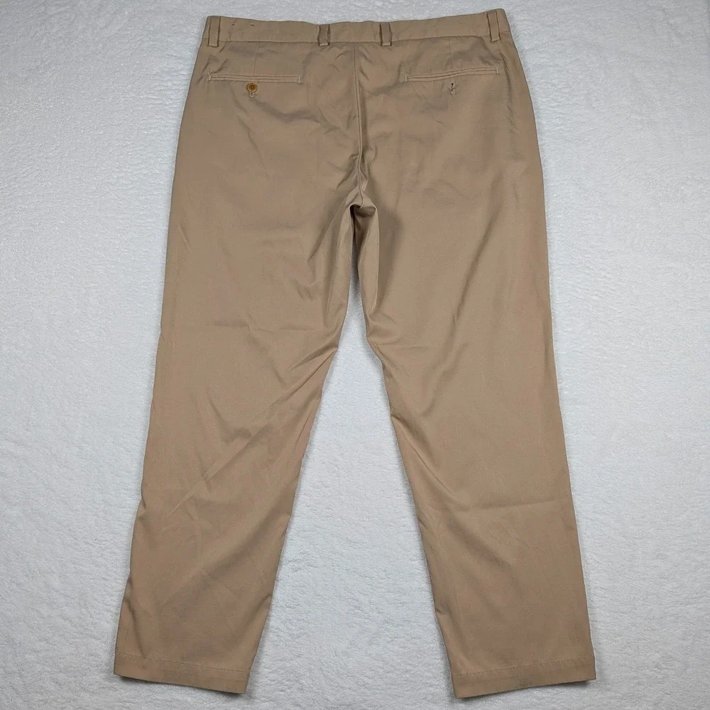 Brooks Brothers Pants Mens 38x30 Beige Straight Stretch‎ Performance Chino Golf